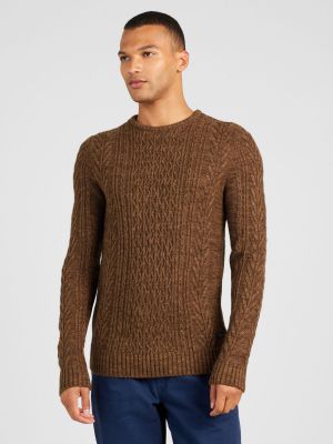 Pikčasti pulover Blend rjava