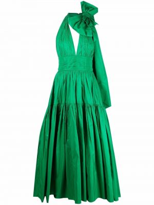 Vestido de cóctel con lazo Elie Saab verde