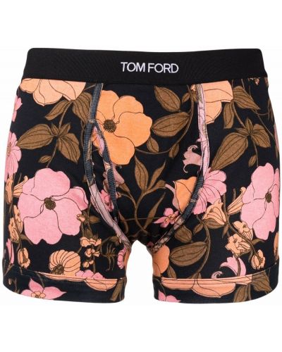 Calcetines de flores Tom Ford negro