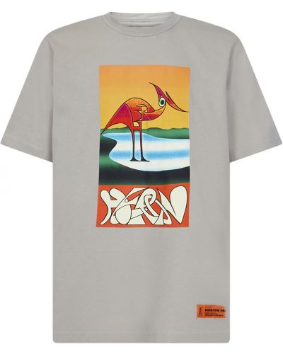 T-shirt Heron Preston, szary