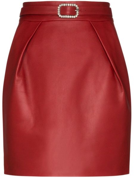 Falda de cristal Alexandre Vauthier rojo