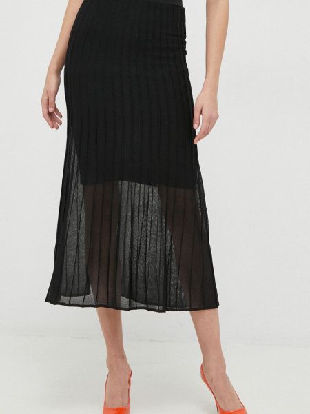 Maksi suknja Calvin Klein crna