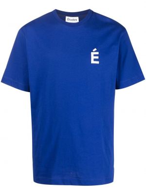 T-shirt avec applique Etudes bleu