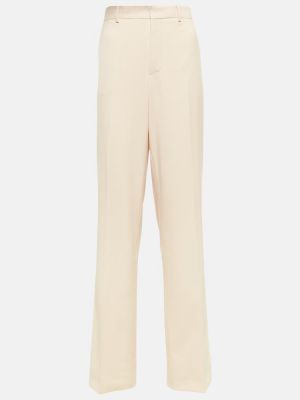 Вовняні прямі брюки Jean Paul Gaultier, бежеві