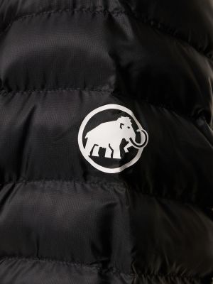 Páperová bunda s kapucňou Mammut čierna