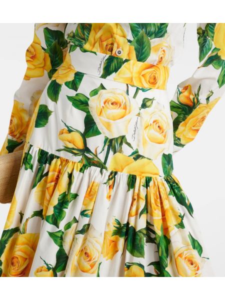 Květinové bavlněné dlouhá sukně Dolce&gabbana