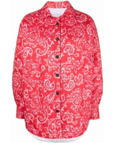 Chaqueta de cachemir con estampado de cachemira Msgm rojo