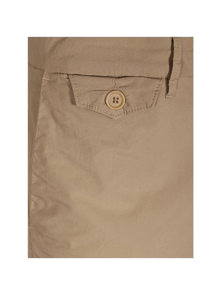 Spodnie slim fit Tela Genova brązowe