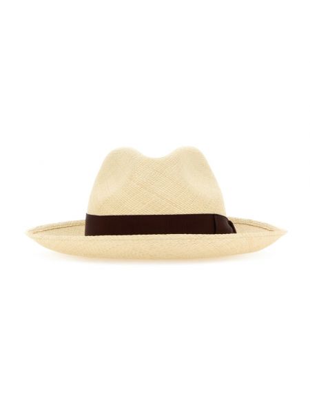 Beżowy kapelusz Borsalino