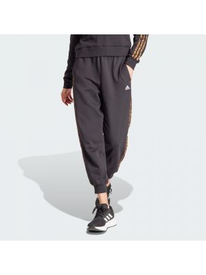 Pantalon de sport à motif mélangé Adidas Sportswear noir