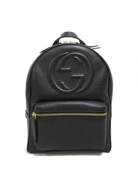 Plecak skórzany retro Gucci Vintage czarny