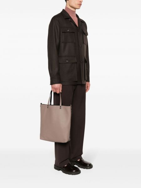 Beidseitig tragbare shopper handtasche Valentino Garavani braun