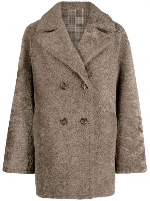 Kabát Manzoni 24 hnědý