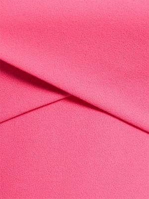 Midi obleka iz krep tkanine Solace London roza