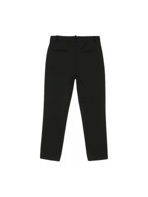 Pantalones rectos de tela jersey Pinko negro