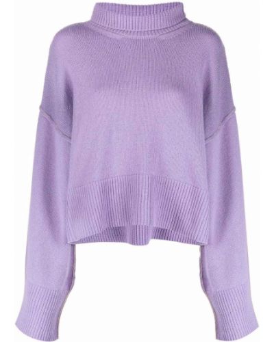 Jersey de cuello vuelto de tela jersey Marni violeta