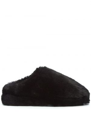 Domáce papuče s kožušinou Apparis čierna