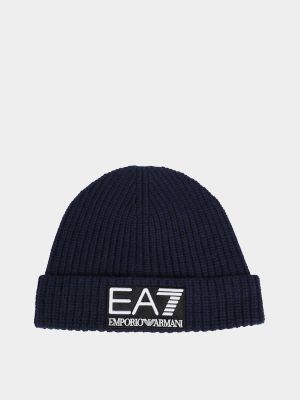 Синяя шапка Ea7