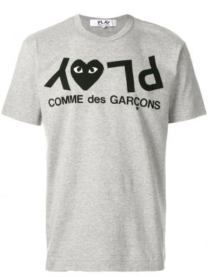 Tričko Comme Des Garçons Play sivá