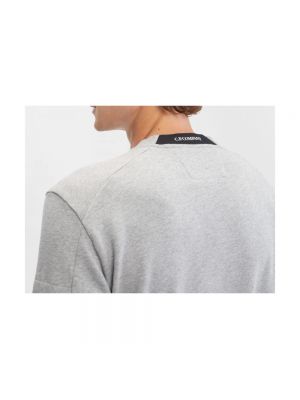 Sudadera con capucha de algodón de cuello redondo C.p. Company gris