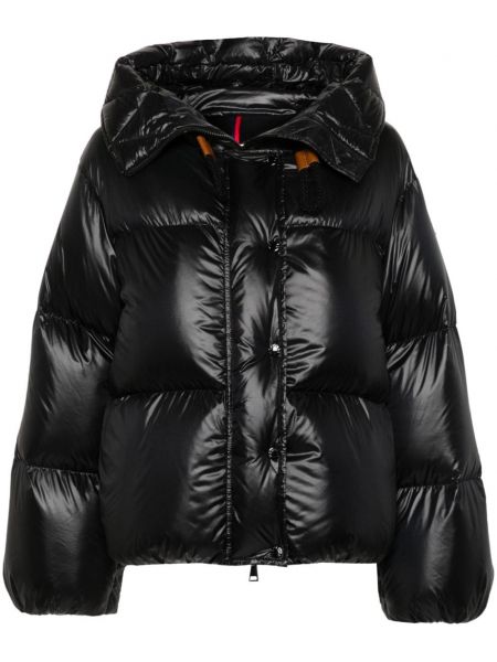 Kapitone ceket Moncler siyah