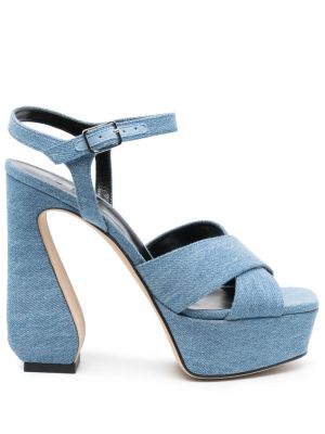 Sandale mit absatz Si Rossi blau