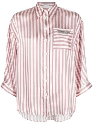 Μπλούζα με κουμπιά Brunello Cucinelli ροζ