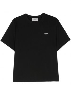 Bombažna majica s potiskom Coperni črna