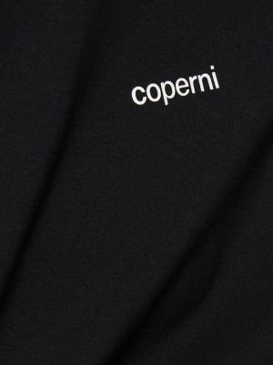 Jersey pamut póló Coperni fekete