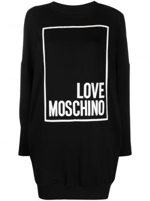 Суитчър с принт Love Moschino черно