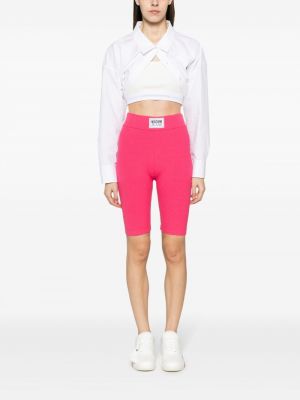 Jeans shorts Moschino Jeans pink