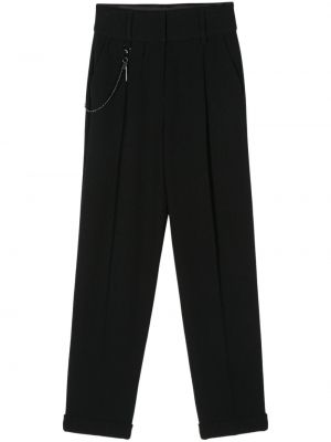 Pantalon droit plissé Emporio Armani noir
