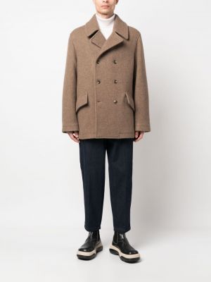 Manteau en laine réversible Closed marron