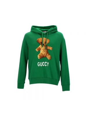 Top bawełniany Gucci Vintage zielony