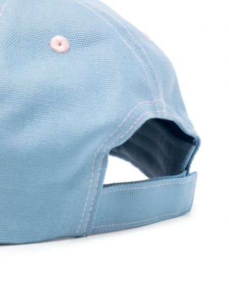 Medvilninis siuvinėtas kepurė su snapeliu Stockholm Surfboard Club mėlyna