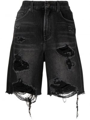 Shorts di jeans Goen.j nero