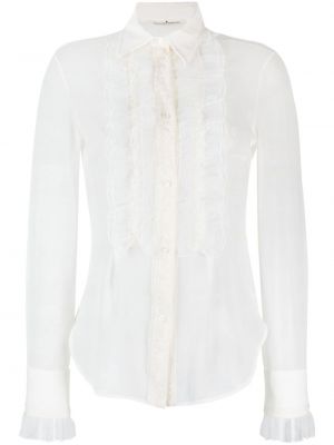 Svilena srajca Ermanno Scervino bela