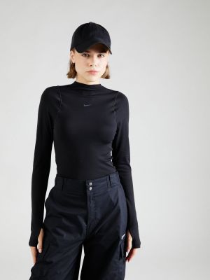 Marškinėliai ilgomis rankovėmis Nike juoda