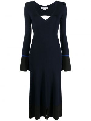 Abito midi Victoria Beckham blu