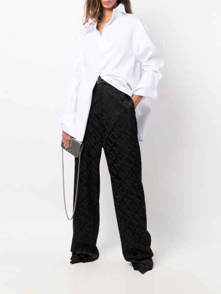 Pantalones con estampado bootcut Balenciaga negro