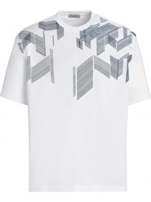 Camiseta con estampado Z Zegna blanco
