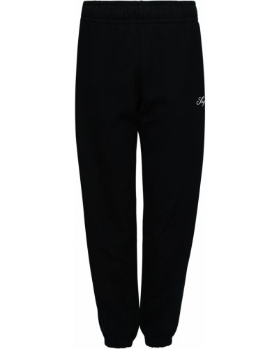Superdry Pantaloni  negru / alb