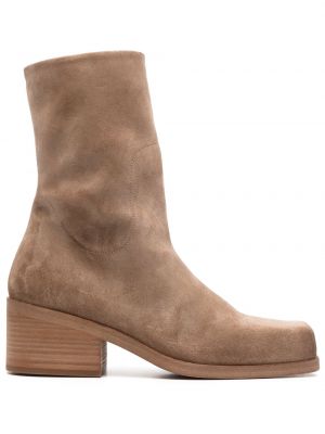 Ankle boots zamszowe na obcasie Marsell