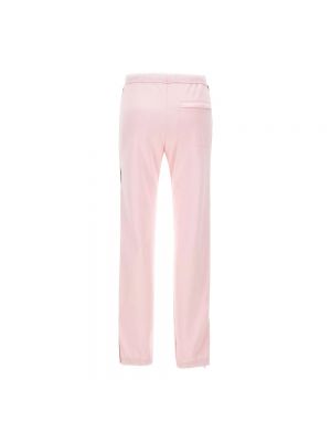Spodnie sportowe skórzane Heron Preston różowe