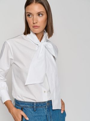 Camisa de algodón manga larga Roberto Verino blanco