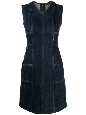 Džínsové šaty Chanel Pre-owned modrá