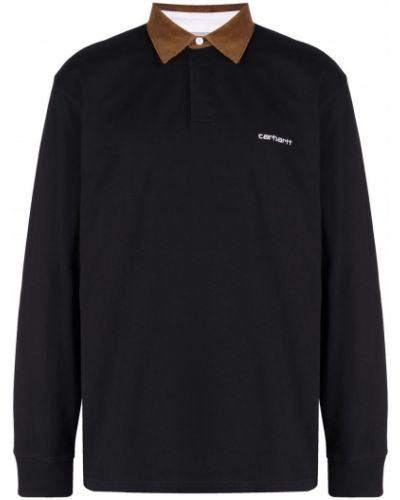 Kordfløyel poloskjorte Carhartt Wip svart