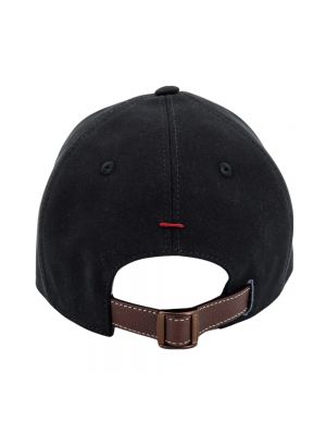 Gorra con bordado de algodón Brunello Cucinelli negro
