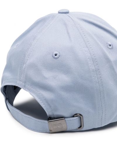 Siuvinėtas kepurė su snapeliu Tommy Hilfiger mėlyna