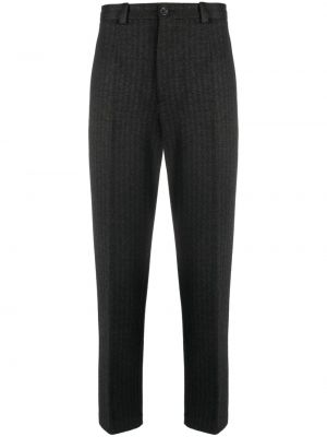 Pantaloni cu model herringbone Dolce & Gabbana negru